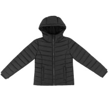 (9-10 Years, Black) Slazenger Girls Hooded Padded Jacket