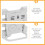 Aesthetic Digital Alarm Clock LED Snooze White 1 Pack 5