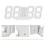 Aesthetic Digital Alarm Clock LED Snooze White 1 Pack 6