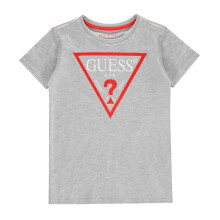 (12 Years, Light Grey) Guess Childrens/Kids Logo Cotton T-Shirt