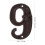 Cast Iron Metal Digital Numbers Vintage Stickers 6