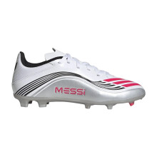 (4 UK, White/Red) Adidas Childrens/Kids F50 League Firm Ground Football Boots