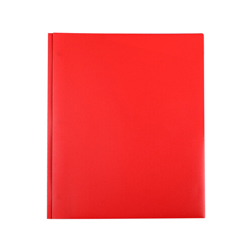 Clear Plastic Folder with Front Pocket Prongs and 3-Hole 1