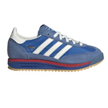 (5 UK, Blue/White) Adidas Childrens/Kids Sl72 Stripes Suede Trainers