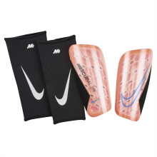 (XS, Black/Light Orange) Nike Mercurial Lite Shin Guards Set