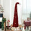 Red Santa Hat Christmas Tree 4.92 ft Pop Up Curved Decor 4