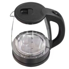 Bollitore Elettrico da 2 Litri In Vetro con Ebollizione Rapida A LED, Elettrodomestico Domestico con Caraffa Portatile In Acciaio Inossidabile A
