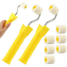 Para Rodillo de Pintura, HerrAMienta de Cepillos Extra Pequeños, Cepillo de Lana para Pintar Esquinas de 1 Pulgada, para Paredes, Armarios y