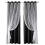 Double-Layer Sheer & Blackout Curtains with Lace Star 2