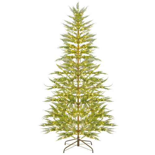 Cypress Christmas Tree with Star Lights Pre-Lit Warm-White 1