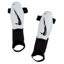 (S, White/Black) Nike Childrens/Kids Charge Swoosh Shin Guards
