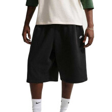 (S, Black) Nike Mens Fleece Club Oversized Shorts