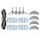 Vacuum Main Side Hepa Brush Filter Mop Pad for  E1 Vacuum Cleaner Replacement Parts 1