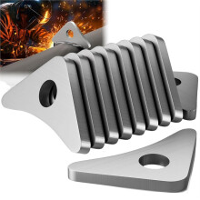 10 Pcs Weld Tabs with 1/2" Holes,Weld Metal Gussets,Weld Shock Mounts,Triangle Metal Gussets for Welding