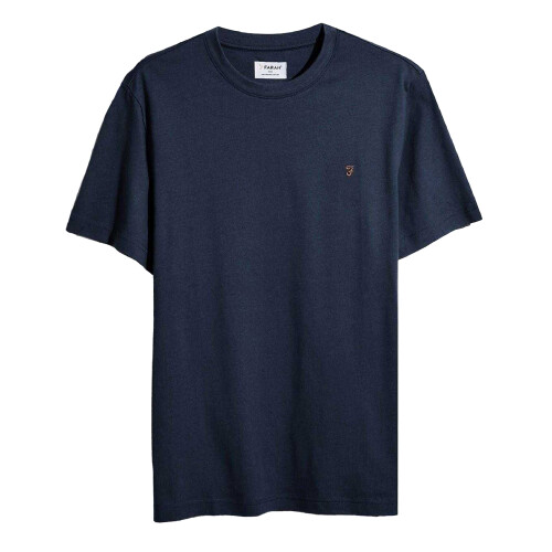 Farah (L, True Navy) Farah Mens Logo Regular T-Shirt