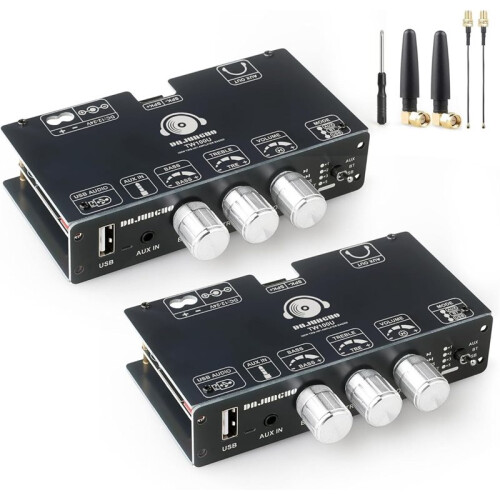 2pack TW100U 100W Mono Amplifier Board,TPA3116D2 Digital Power Amp Module,Support TWS-Wireless ,AUX/ 5.3 Input