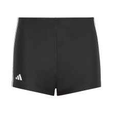 (7-8 Years, Black/White) Adidas Childrens/Kids Classic 3 Stripes Regular Swim Shorts