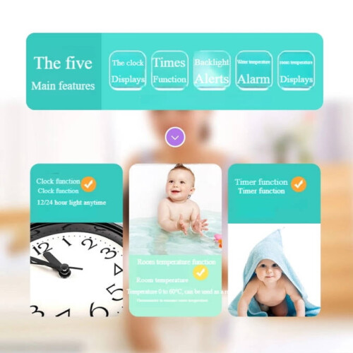Baby Bath Thermometer with Floating Toys Digital 2