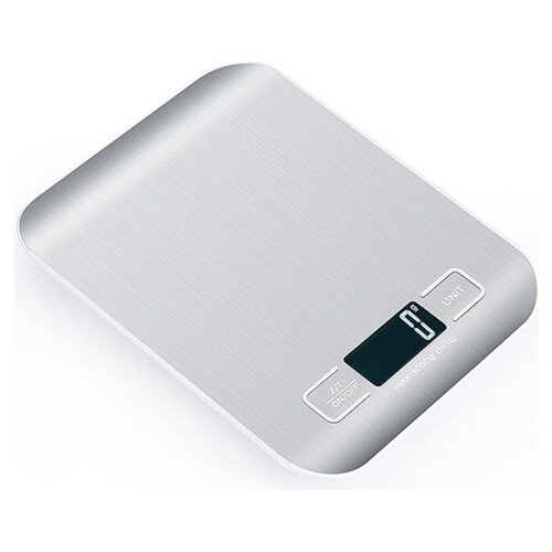 Digital Kitchen Scale 5kg Stainless Steel Panel USB Charg Precise Small Platform Scale Portable Multifunction Display