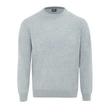 (S, Grey Marl) Giorgio Mens Knitted Crew Neck Jumper