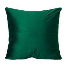 Green Velvet Throw Pillow 45x45cm Polyester with Insert