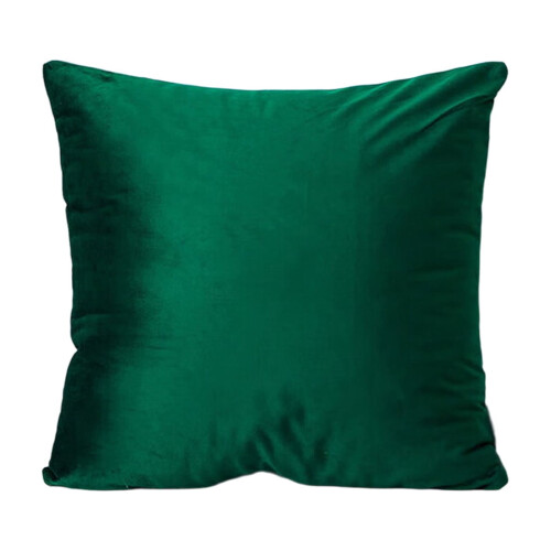 Green Velvet Throw Pillow 45x45cm Polyester with Insert