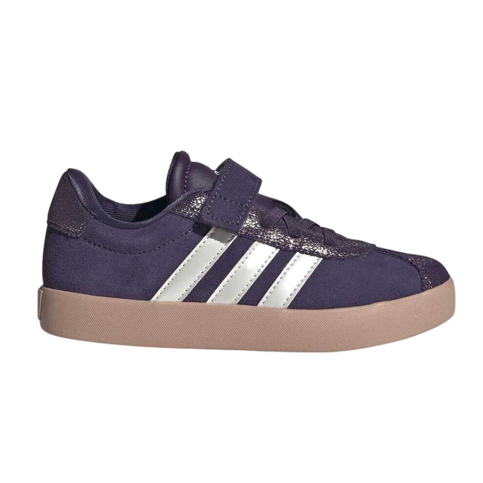 Adidas (1 Uk Child, Plum) Childrens/Kids Vl Court 3.0 Suede Trainers