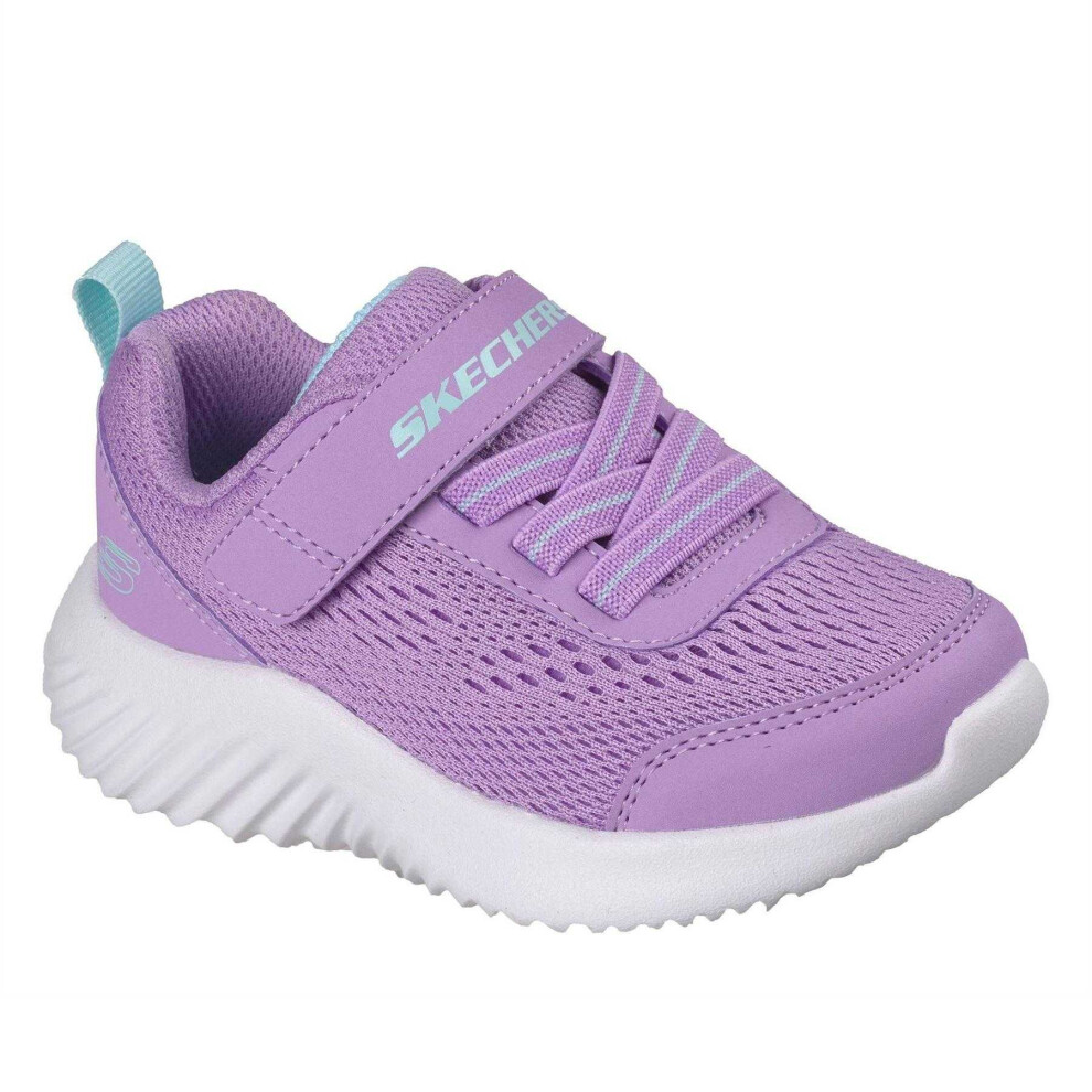 Skechers (8 Uk Child, Lavender) Toddler Bounder Flat Trainers