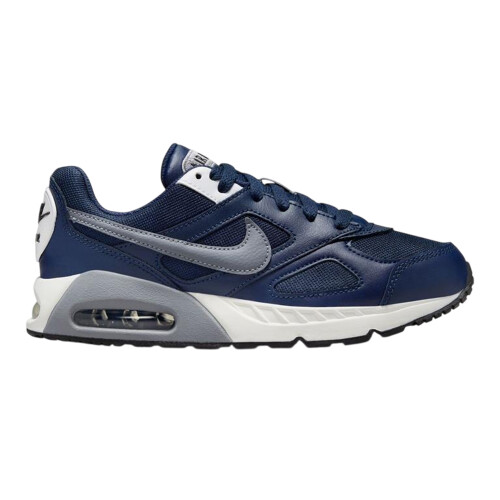 Nike (5.5 UK, Navy/Grey) Nike Boys Air Max Leather Trainers