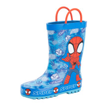 (7 UK Child, Blue/Red) Spidey And His Amazing Friends Childrens/Kids Thwip Wellington Boots