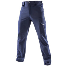 (L R, Navy) Result Recycled Mens Dynamic Stretch Work Trousers