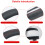 Steering Wheel Cover Microfiber Leather 14.5-15 Inch Black 7
