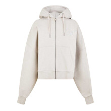 (12 UK, Stone) Jack Wills Girls Emblem Cotton Blend Embroidered Drawstring Hoodie