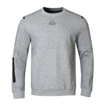 (L, Grey Marl) Kappa Mens Teddy Fleece Sweatshirt