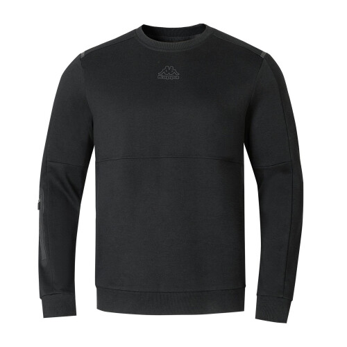 Kappa (M, Black) Kappa Mens Teddy Fleece Sweatshirt