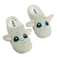 (5 UK-6 UK, Green) Star Wars Unisex Adult Grogu Mule Slippers