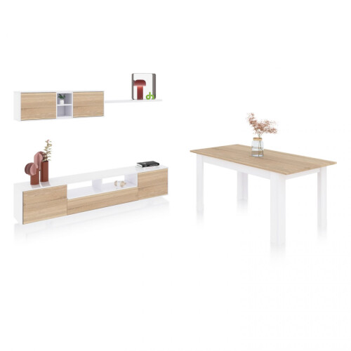 Pack salón con mesa de comedor Kenzo Plus VA