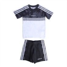 (7-8 Years, Black) Adidas Childrens/Kids T-Shirt & Shorts Set
