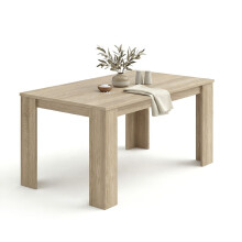 Mesa de comedor fija en roble canadian 140X80 cm Naya