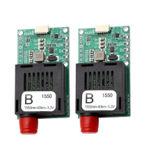 2PCS 40KM TTL Optical Transceiver Module Optical Transceiver FC/UPC TTL Fiber Transceiver Optical Terminal Equipment RX