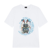 (XXL, White) Paul Smith Mens Bunny Tapered T-Shirt