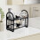 Plastic Storage Shelf Organizer Rack 2-Tier 6