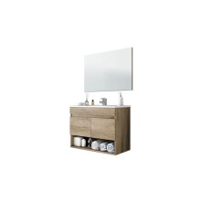 Mueble de baño con espejo Cotton 2 puertas
