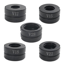 1 Set di Matrici di Crimpatura A V per Tubi In Rame e Acciaio Inossidabile, Ganasce per Raccordi A Pressione V12/V15/V18/V22/V28mm per Pinze di