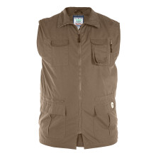 (3XL, Walnut) Duke Mens D555 Enzo Multi Pocket Kingsize Hunting Waistcoat