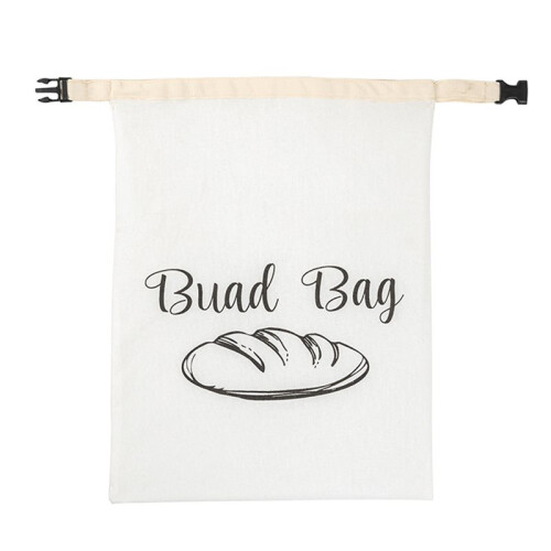 Beeswax Bread Bag with Snap Buckle - Reusable Bakery Bread Storage for Kitchen & Freezer