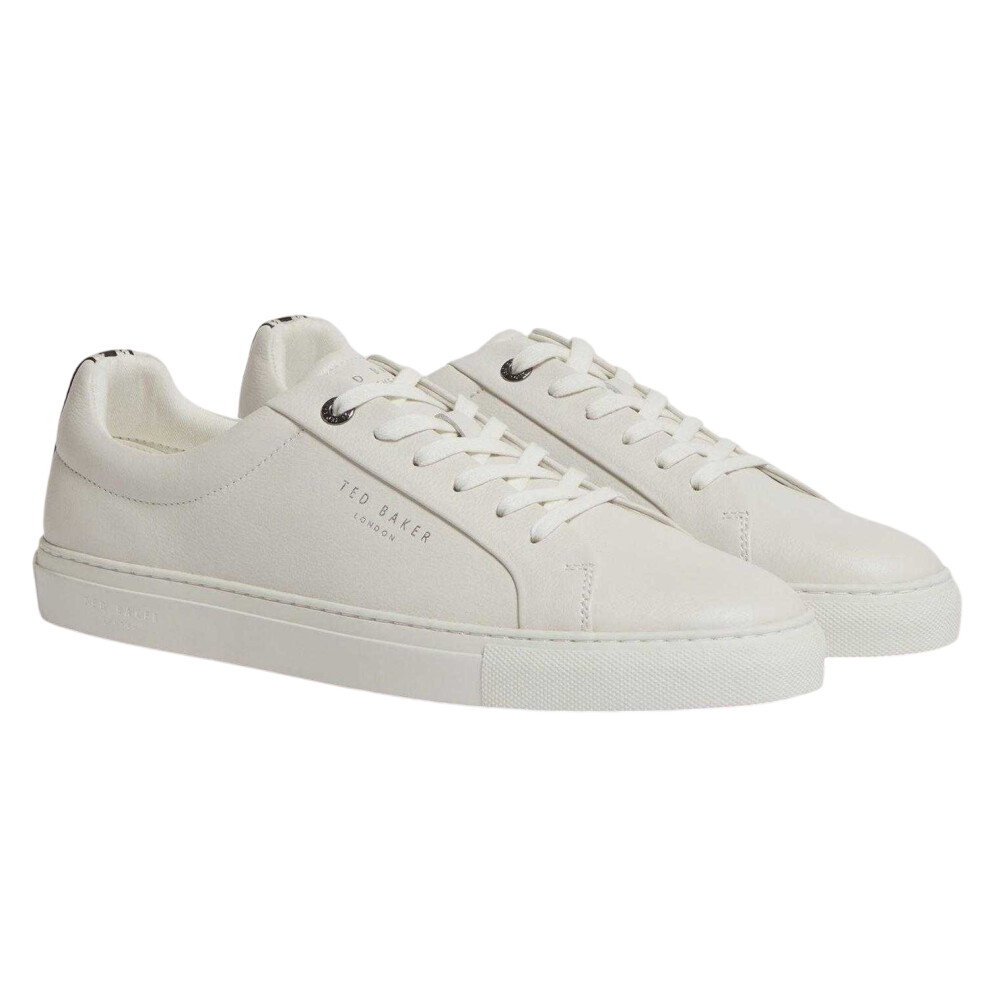Ted Baker (7 Uk, White) Mens Leather Trainers