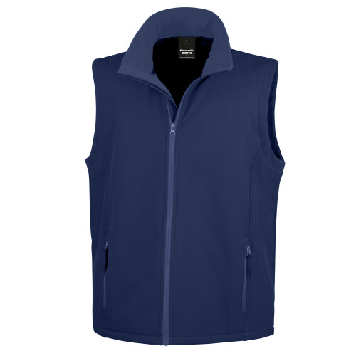 Result (M, Navy) Result Mens Core Printable Soft Shell Bodywarmer