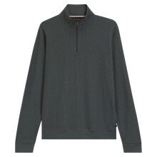 (S, Green) Boss Mens Quarter Zip Jumper