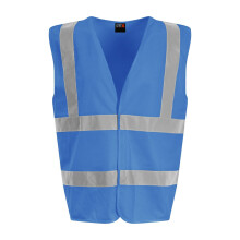 (4XL, Royal Blue) PRO RTX Unisex Adult Sleeveless Hi-Vis Vest